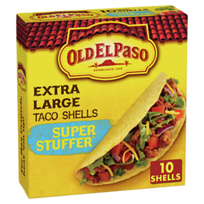 Old El Paso Super Stuffer Extra Large Taco Shells, 10 count, 6.6 oz