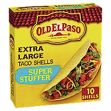 Old El Paso Super Stuffer Extra Large Taco Shells, 10 count, 6.6 oz, 6.6 Ounce