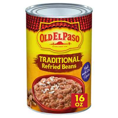 Old El Paso Traditional Refried Beans, 16 oz, 16 Ounce