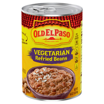 Old El Paso Vegetarian Refried Beans, 16 oz