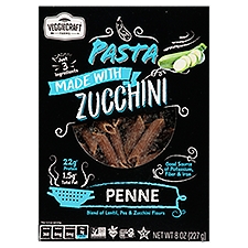 Veggiecraft Farms Penne Made with Zucchini, Pasta, 8 Ounce