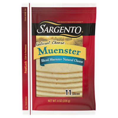 Sargento Sliced Muenster Natural Cheese, 11 count