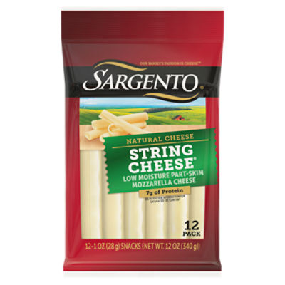 Sargento Natural String Cheese Snacks, 1 oz, 12 count