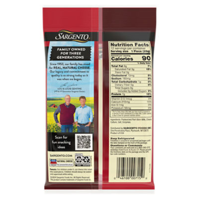 Sargento® Natural String Cheese Snacks, 12-Count