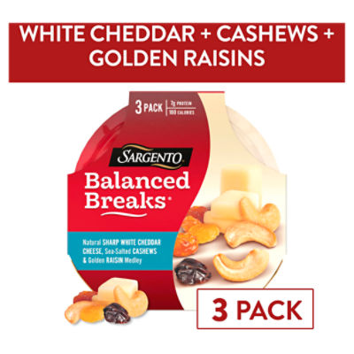 Sargento Balanced Breaks Snacks, 1.5 oz, 3 Count