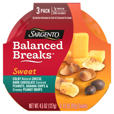 SARGENTO Balanced Breaks Sweet Snacks, 1.5 oz, 3 count - ShopRite