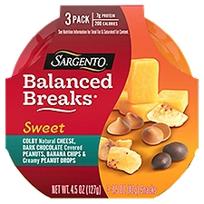 SARGENTO Balanced Breaks Sweet Snacks, 1.5 oz, 3 count