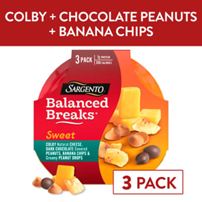 Sargento Balanced Breaks Sweet Snacks, 1.5 oz, 3 Count
