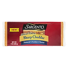 Sargento Sharp Natural Cheddar, Cheese, 8 Ounce