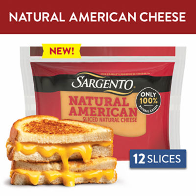 Sargento Natural American Sliced Cheese, 12 count, 8 oz