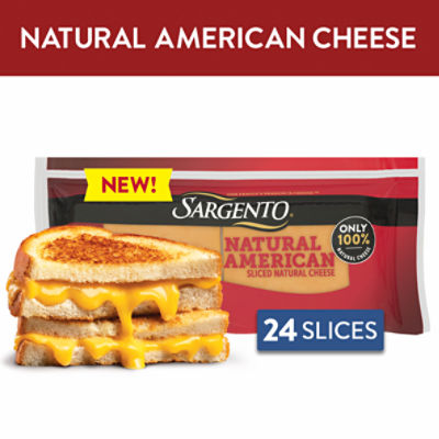 Sargento Natural American Sliced Cheese, 24 count, 16 oz