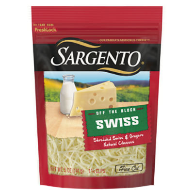 Sargento Shredded Swiss Natural Cheese, 5 oz