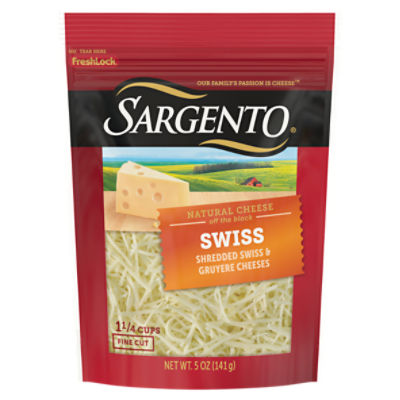 SARGENTO Shredded Swiss Natural, Cheese