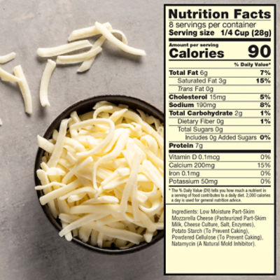 Sargento Traditional Cut Shredded Mozzarella Natural Cheese, 8 oz