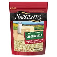 SARGENTO Mozzarella Shredded Natural Cheese, 8 oz