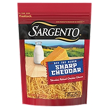 SARGENTO Fine Cut Sharp Shredded Natural Cheddar Cheese, 8 oz