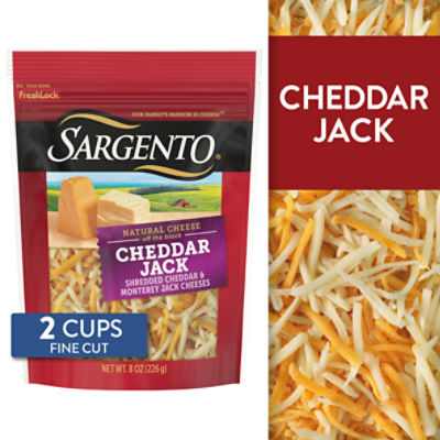 Sargento Cheddar Jack Shredded Cheese, 8 oz, 8 Ounce