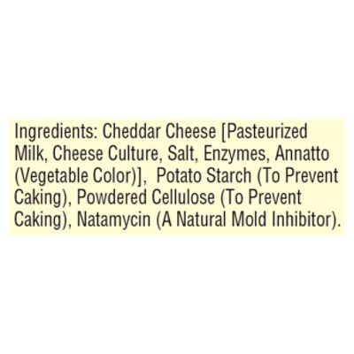 Sargento Shredded 4 State Cheddar Natural Cheese, 7.5 oz