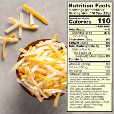 Sargento Traditional Cut 4 Cheese Mexican Natural Cheese, 8 oz