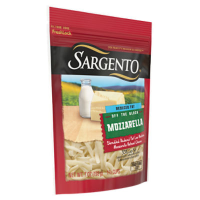 SARGENTO Shredded Cheese, 7 Mozzarella oz Natural