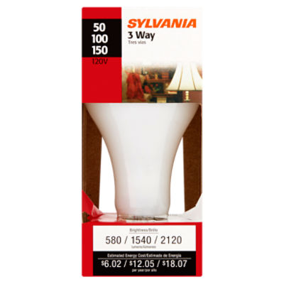 Sylvania 50/100/150W A21 3 Way, Bulb