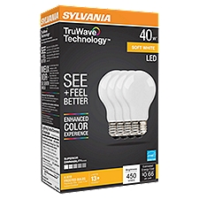 SYLVANIA LED TruWave Technology A19 40W Light Bulb, 4 Each