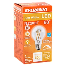 Sylvania Natural LED 60W Soft White A19 Bulb, 1 Each