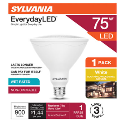 SYLVANIA EverydayLED 75W PAR38 White 3000K 1pk