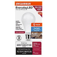 SYLVANIA EverydayLED 50-100-150W A21 Daylight 3-Way 5000K Frosted 1pk, 1 Each