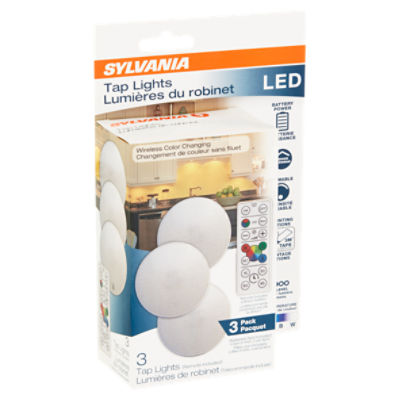 Sylvania LED Tap Lights, 3 count