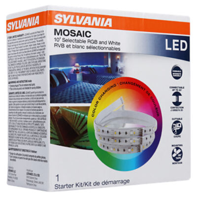 SYLVANIA LED Mosaic Flex Strip Starter Kit 16 Color Options 10ft.