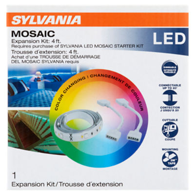 Sylvania Mosaic 4 ft. Color Changing LED Expansion Kit