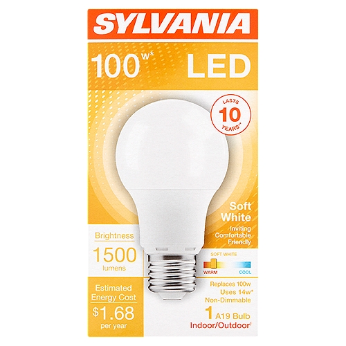 Sylvania LED 100W A19 Soft White Bulb