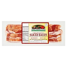 John F. Martin & Sons Hickory Wood Smoked Sliced Bacon, 1.5 lbs, 24 Ounce