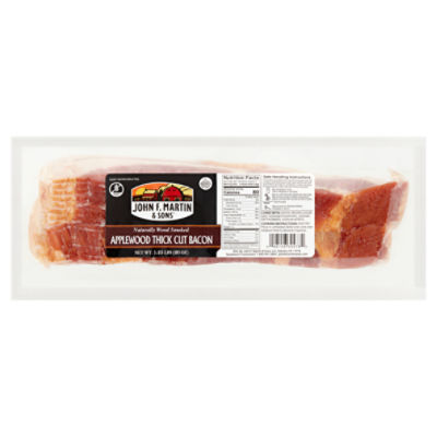 John F. Martin & Sons Applewood Thick Cut Bacon, 20 oz