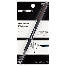 Covergirl Easy Breezy Brow Micro-Fine + Define 705 Rich Brown Pencil Crayon, 0.003 oz