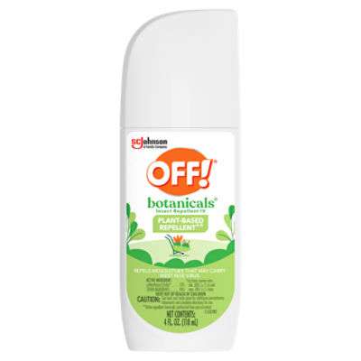 OFF! Botanicals Insect Repellent IV, Plant-Based Active Ingredient Mosquito Spray, 4 oz, 4 Fluid ounce