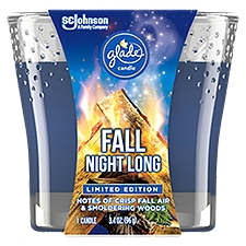 Glade Fall Night Long, Candle, 3.4 Ounce