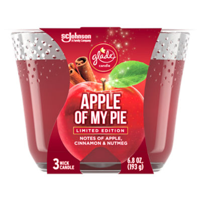 Glade Apple of My Pie Candle Limited Edition, 3 count, 6.8 oz