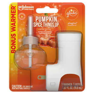 Glade Plugins Pumpkin Spice Things Up Scented Oil Limited Edition, 0.67 fl oz
