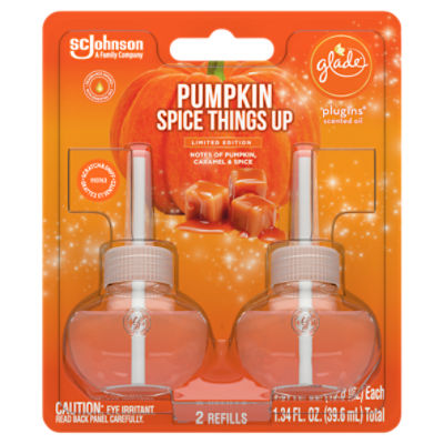 Glade PlugIns Pumpkin Spice Things Up, Scented Oil Refills