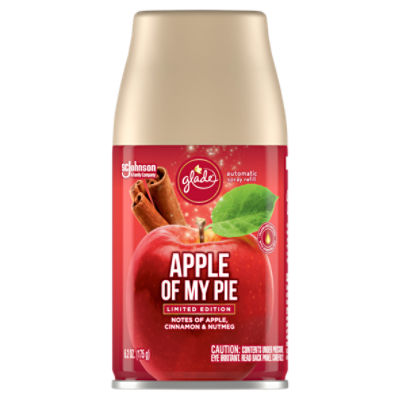 Glade Automatic Spray, Air Freshener, Apple Of My Pie, 6 x 6.2 oz