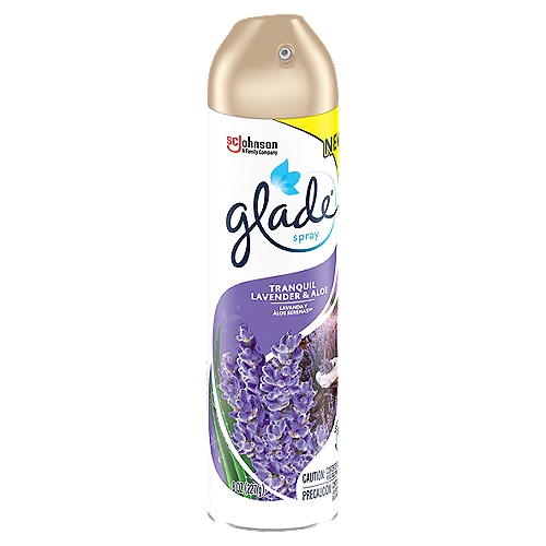 Glade Air Freshener Room Spray, Tranquil Lavender & Aloe, 96 oz, 12 ct
Description: What is the best way to start your day? Infuse the air with Glade Tranquil Lavender & Aloe Room Spray that will fill your home with unique fragrance. Each burst is full of essential oils that instantly freshen the air with notes of lavender, aloe, sandalwood, eucalyptus, violet petals, bergamot and plum. Simply add the freshness wherever you want with this convenient air deodorizer. Use it daily as a room spray to add a final touch after your cleaning routine, as a bathroom air freshener, or as a general household spray. You can also use it to complement the fragrance of our matching Glade Candles. Glade Room Spray is made without phthalates, parabens, or formaldehyde, so there is no starchy residue left behind. With Glade Room Spray it's easy to get the freshness you want, with a scent that will delight your senses.
Bullet 1: Glade Tranquil Lavender & Aloe Room Spray is infused with essential oils that instantly freshen the air
Bullet 2: Crafted with notes of lavender, aloe, eucalyptus and violet petals
Bullet 3: Made without phthalates, parabens or formaldehyde
Bullet 4: Use Glade air freshener spray daily, or as a final touch after your cleaning routine