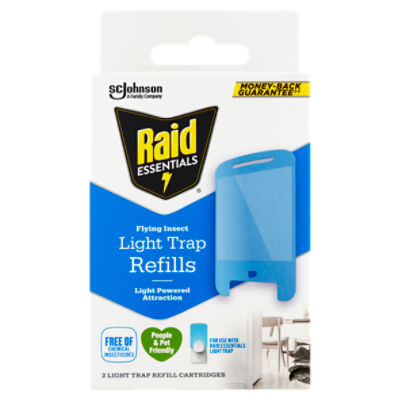 Raid Essentials Flying Insect Light Trap Refills, 2 count