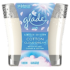 Glade  Cotton Cloud Dream, Scented Candle, 3.4 Ounce