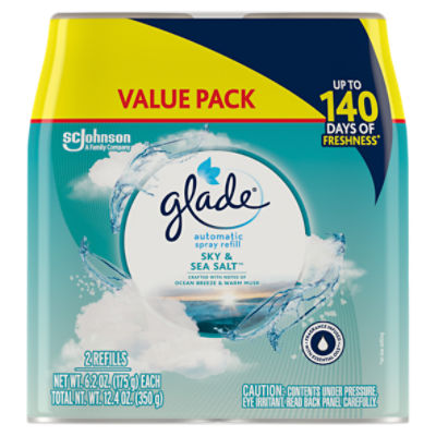 Glade Plugins Scented Oil Air Freshener Refills - Sky & Sea Salt