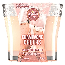 Glade Champagne Cheers, Candle, 3.4 Ounce
