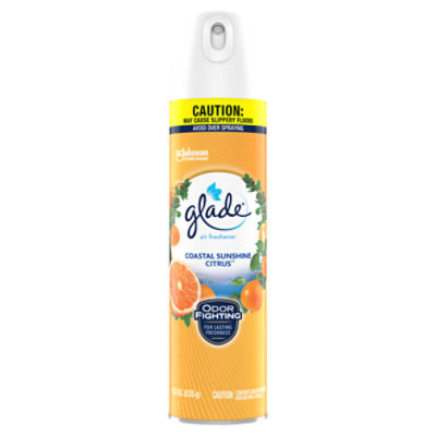 Glade Aerosol Spray, Air Freshener, Coastal Sunshine Citrus Scent with Essential Oils 8.3 oz