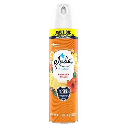 Glade Aerosol Spray, Air Freshener Hawaiian Breeze Scent, Fragrance with Essential Oils 8.3 oz
