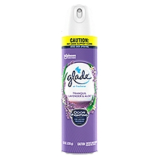 Glade Aerosol Spray, Air Freshener Tranquil Lavender & Aloe Scent with Essential Oils 8.3 oz